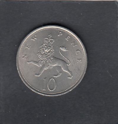 Beschrijving: 10 Pence ELIZABETH II